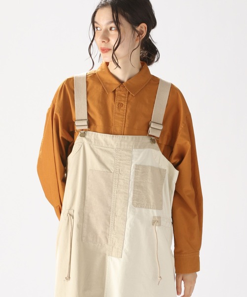niko and...（ニコアンド）の「製品染めオックスシャツ（シャツ/ブラウス・レディース・オフホワイト/オレンジ/カーキ・MEDIUM/LARGE）」の3枚目の写真