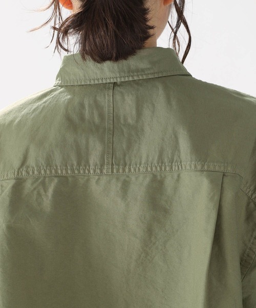 niko and...（ニコアンド）の「製品染めオックスシャツ（シャツ/ブラウス・レディース・オフホワイト/オレンジ/カーキ・MEDIUM/LARGE）」の11枚目の写真