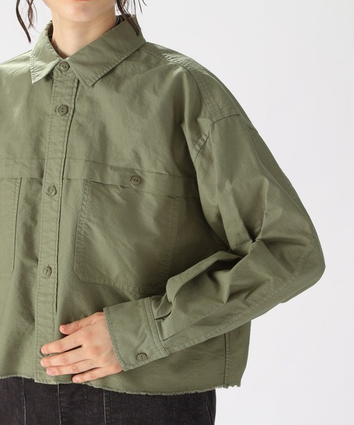 niko and...（ニコアンド）の「製品染めオックスシャツ（シャツ/ブラウス・レディース・オフホワイト/オレンジ/カーキ・MEDIUM/LARGE）」の12枚目の写真