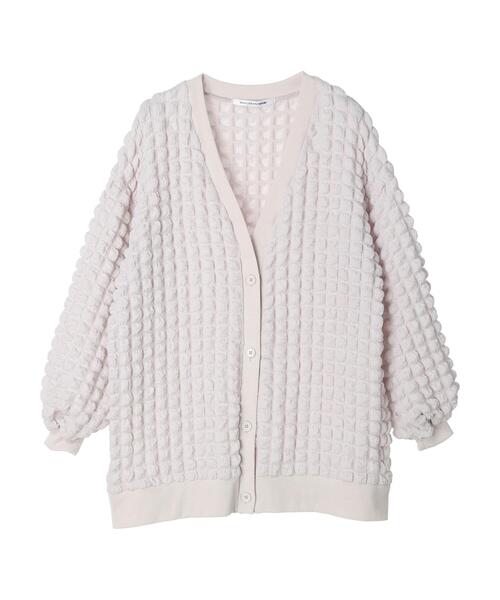 RAY CASSIN FAVORI(レイカズンフェバリ)の「・RAY CASSIN ポップコーンカーディガン(カーディガン/ボレロ・レディース・ブルー/ライトグレー/グレイッシュベージュ/ブラック・FREE)」の6枚目の写真