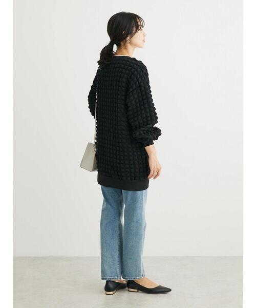 RAY CASSIN FAVORI(レイカズンフェバリ)の「・RAY CASSIN ポップコーンカーディガン(カーディガン/ボレロ・レディース・ブルー/ライトグレー/グレイッシュベージュ/ブラック・FREE)」の12枚目の写真