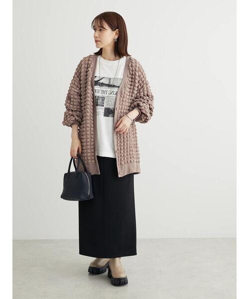 RAY CASSIN FAVORI(レイカズンフェバリ)の「・RAY CASSIN ポップコーンカーディガン(カーディガン/ボレロ・レディース・ブルー/ライトグレー/グレイッシュベージュ/ブラック・FREE)」の18枚目の写真