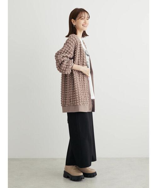 RAY CASSIN FAVORI(レイカズンフェバリ)の「・RAY CASSIN ポップコーンカーディガン(カーディガン/ボレロ・レディース・ブルー/ライトグレー/グレイッシュベージュ/ブラック・FREE)」の19枚目の写真