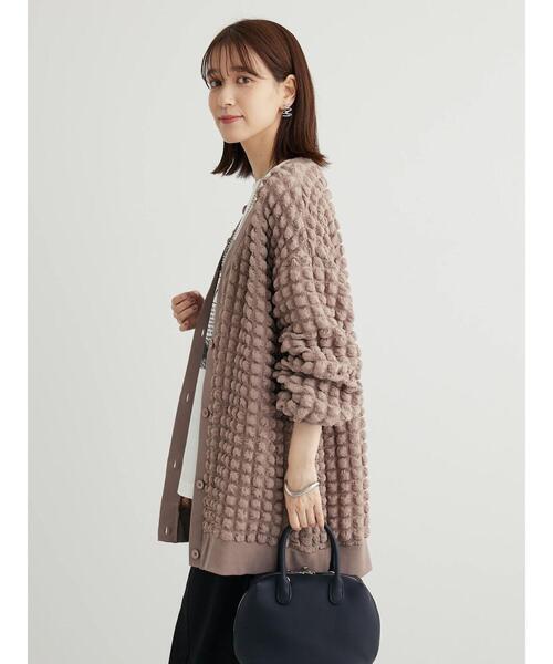 RAY CASSIN FAVORI(レイカズンフェバリ)の「・RAY CASSIN ポップコーンカーディガン(カーディガン/ボレロ・レディース・ブルー/ライトグレー/グレイッシュベージュ/ブラック・FREE)」の22枚目の写真