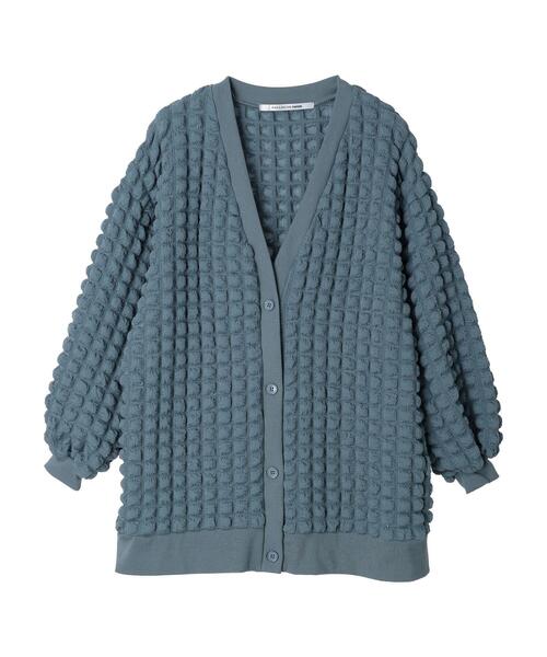 RAY CASSIN FAVORI(レイカズンフェバリ)の「・RAY CASSIN ポップコーンカーディガン(カーディガン/ボレロ・レディース・ブルー/ライトグレー/グレイッシュベージュ/ブラック・FREE)」の5枚目の写真