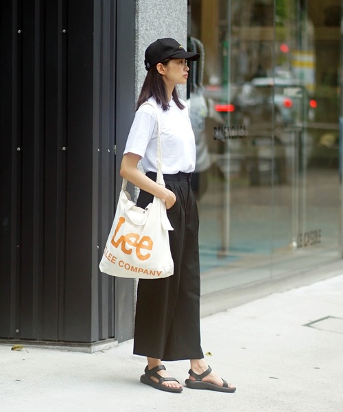 Lee（リー）の「【LEE/リー】ブランドロゴ斜めプリント 2WAYバッグ ロゴプリント トートバッグ　ショルダーバッグ（トートバッグ・メンズ・オレンジ/ブラック/シルバー・FREE）」の18枚目の写真