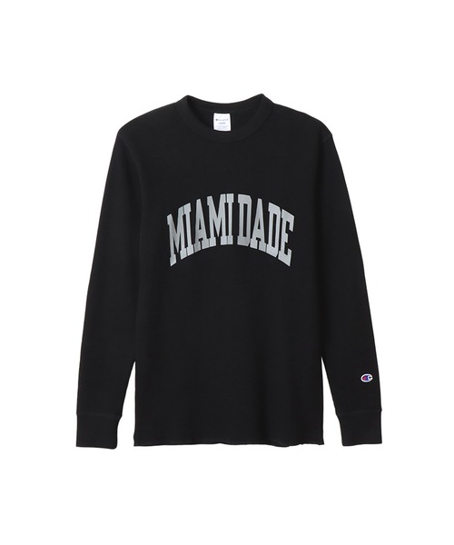 Champion(チャンピオン)の「【Champion/チャンピオン】メンズ ベーシック ロングスリーブTシャツ(Tシャツ/カットソー・メンズ・ネイビー/ブラック系その他2/ホワイト×ネイビー/モカ/グレー/ホワイト系その他7/オリーブ/ブラック系その他・LARGE/MEDIUM/X-LARGE/SMALL)」の4枚目の写真