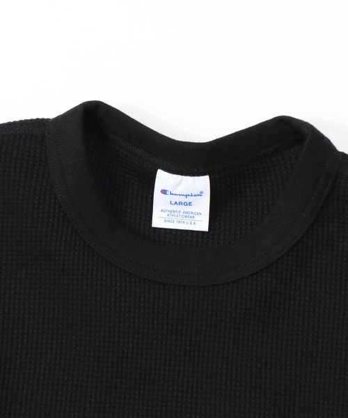 Champion(チャンピオン)の「【Champion/チャンピオン】メンズ ベーシック ロングスリーブTシャツ(Tシャツ/カットソー・メンズ・ネイビー/ブラック系その他2/ホワイト×ネイビー/モカ/グレー/ホワイト系その他7/オリーブ/ブラック系その他・LARGE/MEDIUM/X-LARGE/SMALL)」の16枚目の写真