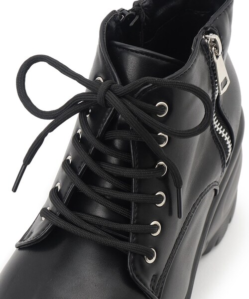 cs T&P（シーエスティーアンドピー）の「厚底サイドジップスニーカー（スニーカー・レディース・ブラック/ホワイト/ブラック系8/ホワイト系9・S/M/L/LL）」の12枚目の写真