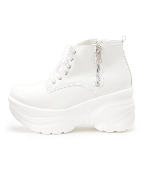 cs T&P（シーエスティーアンドピー）の「厚底サイドジップスニーカー（スニーカー・レディース・ブラック/ホワイト/ブラック系8/ホワイト系9・S/M/L/LL）」の14枚目の写真