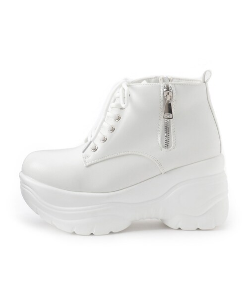 cs T&P（シーエスティーアンドピー）の「厚底サイドジップスニーカー（スニーカー・レディース・ブラック/ホワイト/ブラック系8/ホワイト系9・S/M/L/LL）」の16枚目の写真