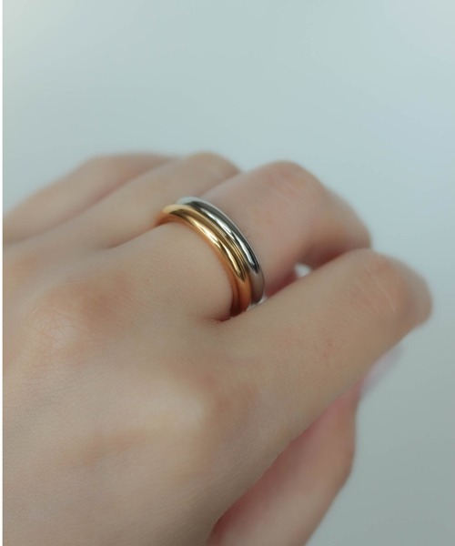 ebine(エビネ)の「金属アレルギー対応/Tube Ring / 3mm(太)/ サージカルステンレス/リング(リング・レディース・シルバー/ゴールド・9号/11号/13号/16号)」の5枚目の写真