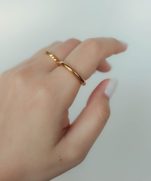 ebine(エビネ)の「金属アレルギー対応/Tube Ring / 3mm(太)/ サージカルステンレス/リング(リング・レディース・シルバー/ゴールド・9号/11号/13号/16号)」の6枚目の写真