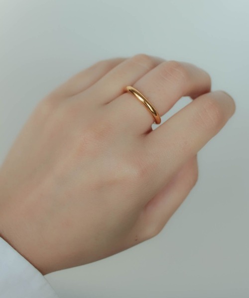 ebine(エビネ)の「金属アレルギー対応/Tube Ring / 3mm(太)/ サージカルステンレス/リング(リング・レディース・シルバー/ゴールド・9号/11号/13号/16号)」の7枚目の写真