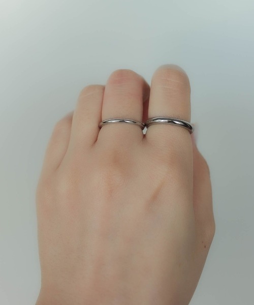 ebine(エビネ)の「金属アレルギー対応/Tube Ring / 3mm(太)/ サージカルステンレス/リング(リング・レディース・シルバー/ゴールド・9号/11号/13号/16号)」の8枚目の写真
