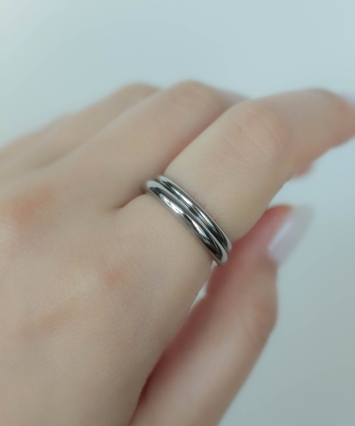 ebine(エビネ)の「金属アレルギー対応/Tube Ring / 3mm(太)/ サージカルステンレス/リング(リング・レディース・シルバー/ゴールド・9号/11号/13号/16号)」の10枚目の写真