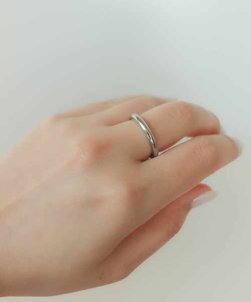 ebine(エビネ)の「金属アレルギー対応/Tube Ring / 3mm(太)/ サージカルステンレス/リング(リング・レディース・シルバー/ゴールド・9号/11号/13号/16号)」の14枚目の写真