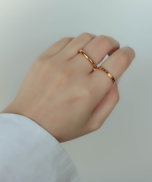 ebine(エビネ)の「金属アレルギー対応/Tube Ring / 3mm(太)/ サージカルステンレス/リング(リング・レディース・シルバー/ゴールド・9号/11号/13号/16号)」の15枚目の写真
