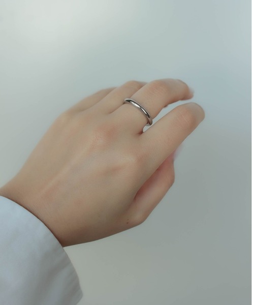 ebine(エビネ)の「金属アレルギー対応/Tube Ring / 3mm(太)/ サージカルステンレス/リング(リング・レディース・シルバー/ゴールド・9号/11号/13号/16号)」の16枚目の写真