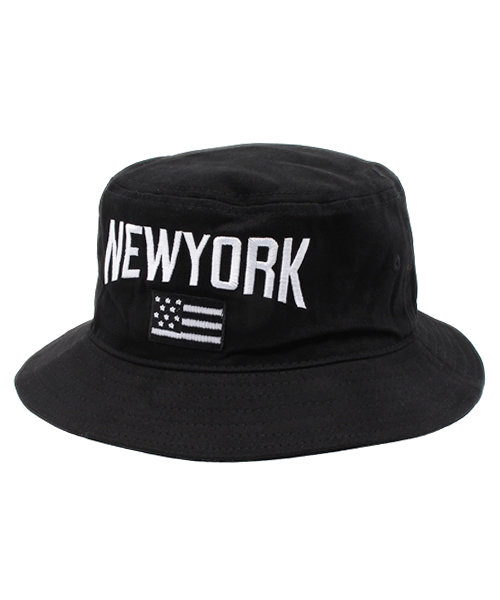 WEGO（ウィゴー）の「WEGO/ NYCフラッグバケットハット（ハット・レディース・ホワイト/ブラック/その他1・FREE）」の2枚目の写真