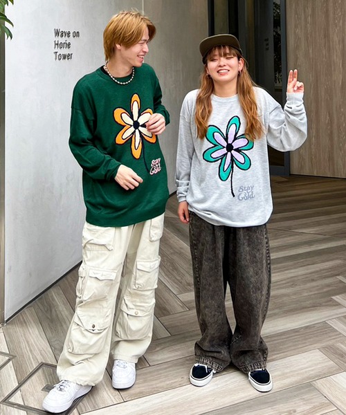 【STAYGOLD】フラワーモチーフ クルーニット / Flower Motif Crew Knit（ニット/セーター）｜STAY GOLD（ステイゴールド） mdprevattcaulkingandwaterproofing.com