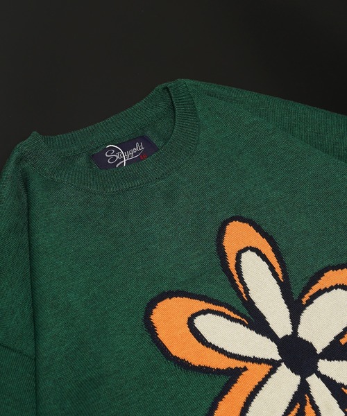 【STAYGOLD】フラワーモチーフ クルーニット / Flower Motif Crew Knit（ニット/セーター）｜STAY GOLD（ステイゴールド） mdprevattcaulkingandwaterproofing.com