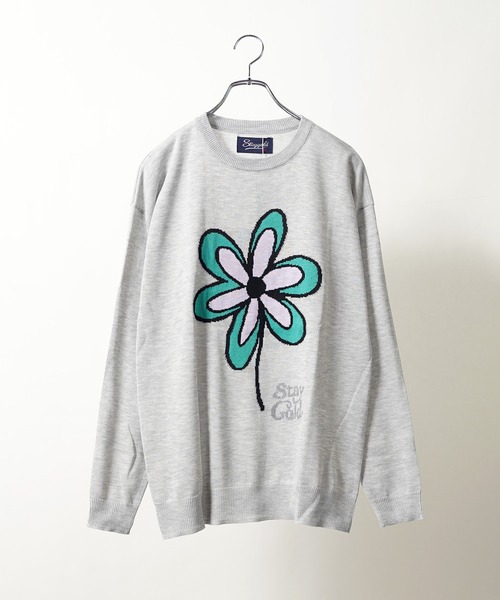 【STAYGOLD】フラワーモチーフ クルーニット / Flower Motif Crew Knit（ニット/セーター）｜STAY GOLD（ステイゴールド） mdprevattcaulkingandwaterproofing.com