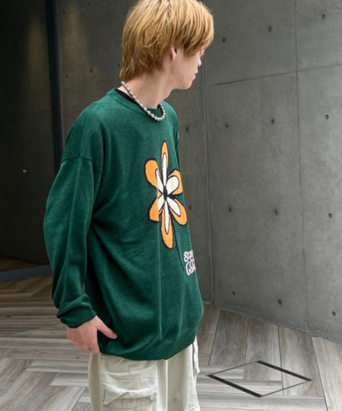 【STAYGOLD】フラワーモチーフ クルーニット / Flower Motif Crew Knit（ニット/セーター）｜STAY GOLD（ステイゴールド） mdprevattcaulkingandwaterproofing.com