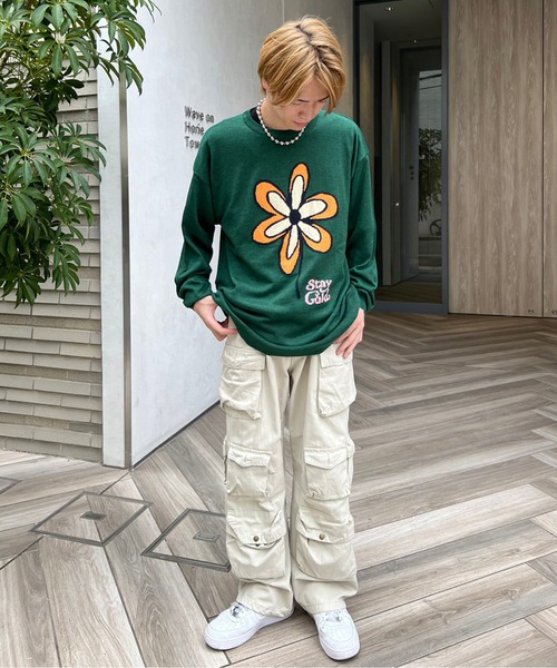 【STAYGOLD】フラワーモチーフ クルーニット / Flower Motif Crew Knit（ニット/セーター）｜STAY GOLD（ステイゴールド） mdprevattcaulkingandwaterproofing.com
