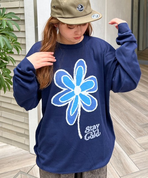 【STAYGOLD】フラワーモチーフ クルーニット / Flower Motif Crew Knit（ニット/セーター）｜STAY GOLD（ステイゴールド） mdprevattcaulkingandwaterproofing.com