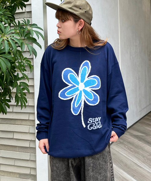 【STAYGOLD】フラワーモチーフ クルーニット / Flower Motif Crew Knit（ニット/セーター）｜STAY GOLD（ステイゴールド） mdprevattcaulkingandwaterproofing.com