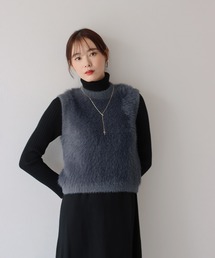 BLUEEAST | 【ロングシーズン活躍】シャギーニットベスト(ベスト)