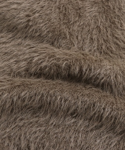 BLUEEAST（ブルーイースト）の「【ロングシーズン活躍】シャギーニットベスト（ベスト・レディース・アイボリー/ブラウン/チャコールグレー/ベージュ/ブラック・MEDIUM）」の17枚目の写真