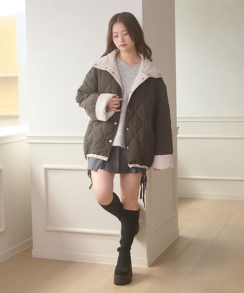 セール】reversible quilting jacket / リバーシブルキルティング