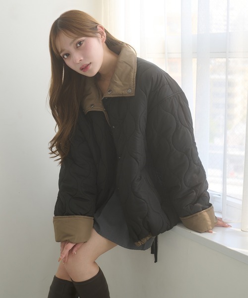 セール】reversible quilting jacket / リバーシブルキルティング
