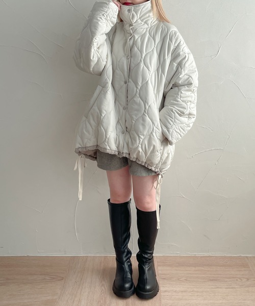試着のみピンク♡リバーシブル　キルティングジャケット♡ Ambre Neige（アンブルネージュ）の「reversible quilting