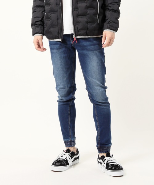 TopIsm(トップイズム)の「スーパーストレッチ ウエストシャーリングデニムジョガーパンツ(デニムパンツ・メンズ・ブラック/サックスブルー/ダークインディゴブルー/インディゴブルー/グレー/ライトグレー/ブルー・M/L/XL)」の8枚目の写真