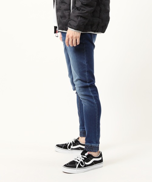 TopIsm(トップイズム)の「スーパーストレッチ ウエストシャーリングデニムジョガーパンツ(デニムパンツ・メンズ・ブラック/サックスブルー/ダークインディゴブルー/インディゴブルー/グレー/ライトグレー/ブルー・M/L/XL)」の9枚目の写真