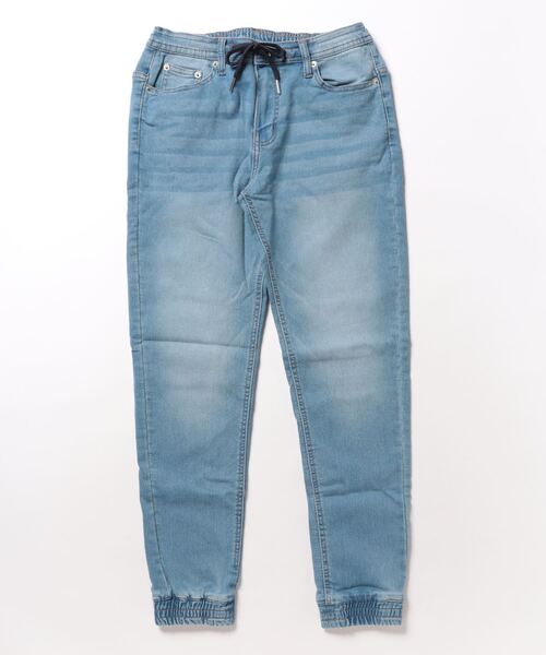 TopIsm(トップイズム)の「スーパーストレッチ ウエストシャーリングデニムジョガーパンツ(デニムパンツ・メンズ・ブラック/サックスブルー/ダークインディゴブルー/インディゴブルー/グレー/ライトグレー/ブルー・M/L/XL)」の14枚目の写真