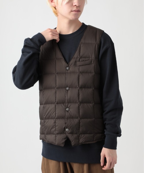 TAION(タイオン)の「【TAION】TAION-003 V NECK BUTTON DOWN GILET(ベスト・メンズ・ブラック/ダークネイビー/ダークブラウン/ダークグレー・XL/M/L/S)」の21枚目の写真