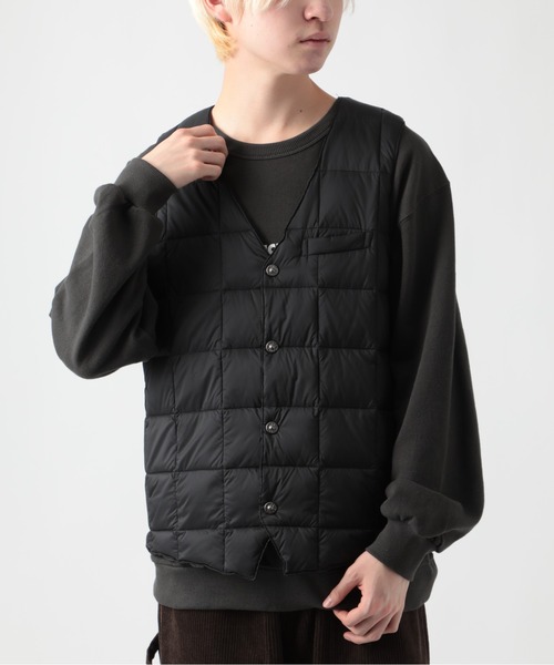 TAION(タイオン)の「【TAION】TAION-003 V NECK BUTTON DOWN GILET(ベスト・メンズ・ブラック/ダークネイビー/ダークブラウン/ダークグレー・XL/M/L/S)」の12枚目の写真
