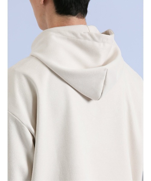 semantic design（セマンティックデザイン）の「【ストレッチ】セマンティックデザイン 刺繍プルパーカー（パーカー・メンズ・ベージュ/ホワイト/ブラック・LARGE/MEDIUM）」の12枚目の写真