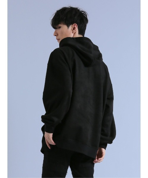 セール】【ストレッチ】セマンティックデザイン 刺繍プルパーカー