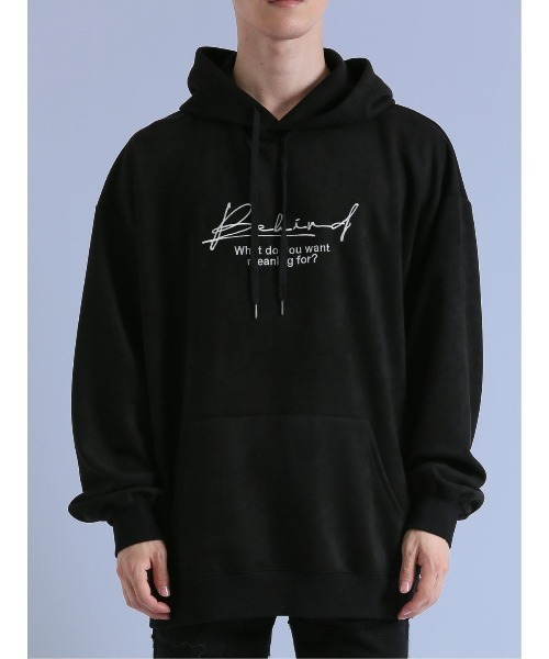 semantic design（セマンティックデザイン）の「【ストレッチ】セマンティックデザイン 刺繍プルパーカー（パーカー・メンズ・ベージュ/ホワイト/ブラック・LARGE/MEDIUM）」の18枚目の写真