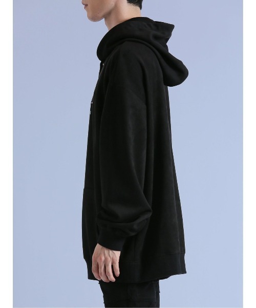 semantic design（セマンティックデザイン）の「【ストレッチ】セマンティックデザイン 刺繍プルパーカー（パーカー・メンズ・ベージュ/ホワイト/ブラック・LARGE/MEDIUM）」の19枚目の写真