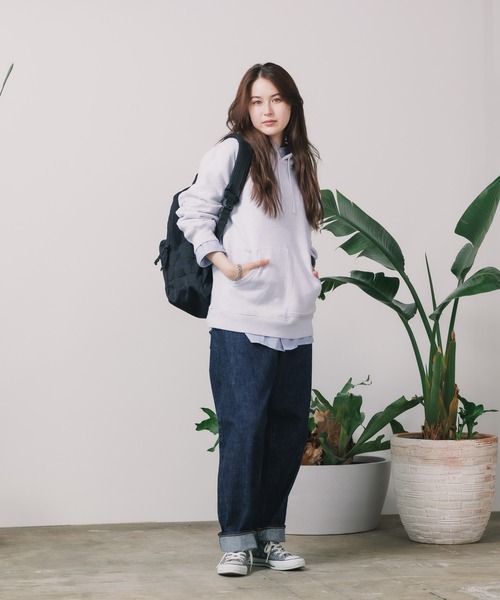 REIGNING CHAMP（レイニングチャンプ）の「REIGNING CHAMP/レイニングチャンプ MIDWEIGHT FLEECE PULLOVER HOODIE フーディー（パーカー・メンズ・ヘザーグレー/バーガンディー・L/XL/M）」の15枚目の写真