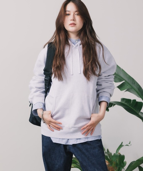 REIGNING CHAMP（レイニングチャンプ）の「REIGNING CHAMP/レイニングチャンプ MIDWEIGHT FLEECE PULLOVER HOODIE フーディー（パーカー・メンズ・ヘザーグレー/バーガンディー・L/XL/M）」の17枚目の写真