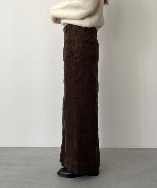 CANAL JEAN（キャナルジーン）の「RCW BLUE LABEL　コーデュロイロングスカート（スカート・レディース・ブラック/ブラウン・36/38）」の10枚目の写真