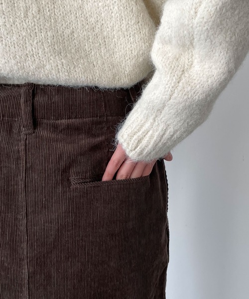 CANAL JEAN（キャナルジーン）の「RCW BLUE LABEL　コーデュロイロングスカート（スカート・レディース・ブラック/ブラウン・36/38）」の14枚目の写真