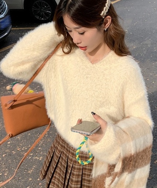 Sibra(シブラ)の「シャギーパーカー(パーカー・レディース・グレー/ホワイト/ベージュ・M)」の15枚目の写真